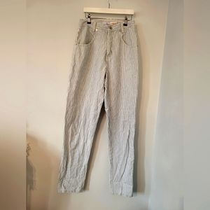 Vintage Blue/White Pinstripe Jeans